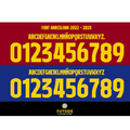 TIPOGRAFIA BARCELONA FC CHAMPIONS LEAGUE   24-25