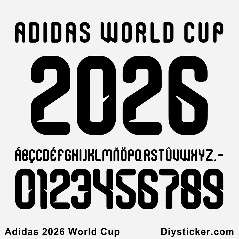 TIPOGRAFIA ADIDAS MUNDIAL 2026