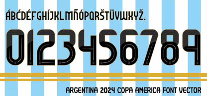 TIPOGRAFIA ARGENTINA COPA AMERICA 2024