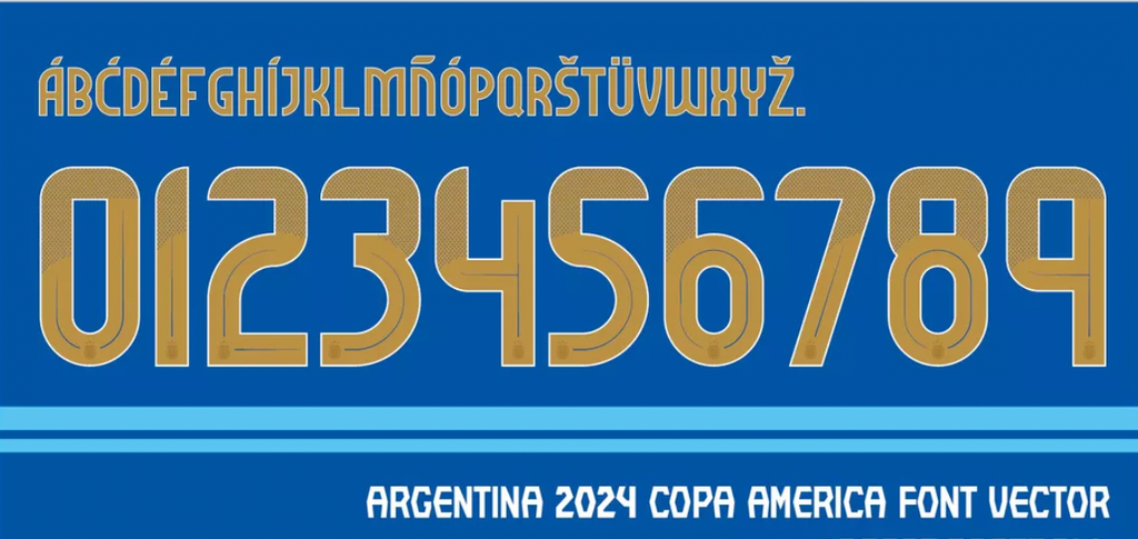 TIPOGRAFIA ARGENTINA COPA AMERICA 2024