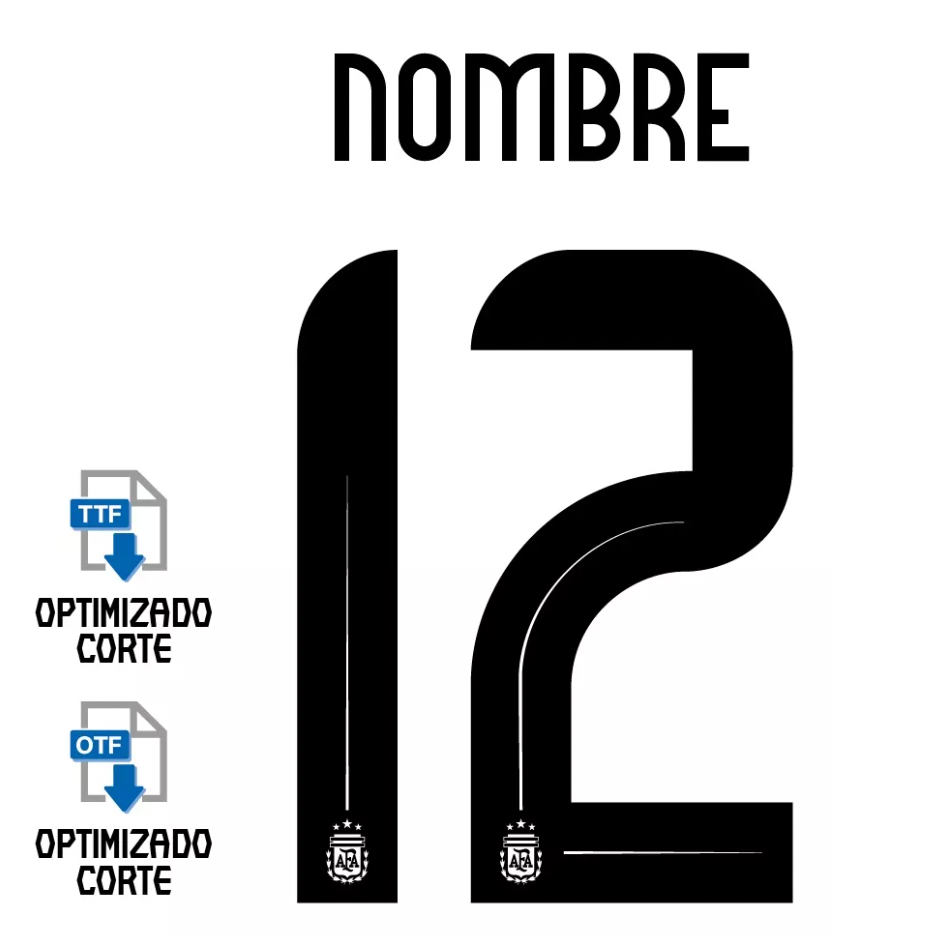 TIPOGRAFIA ARGENTINA COPA AMERICA 2024