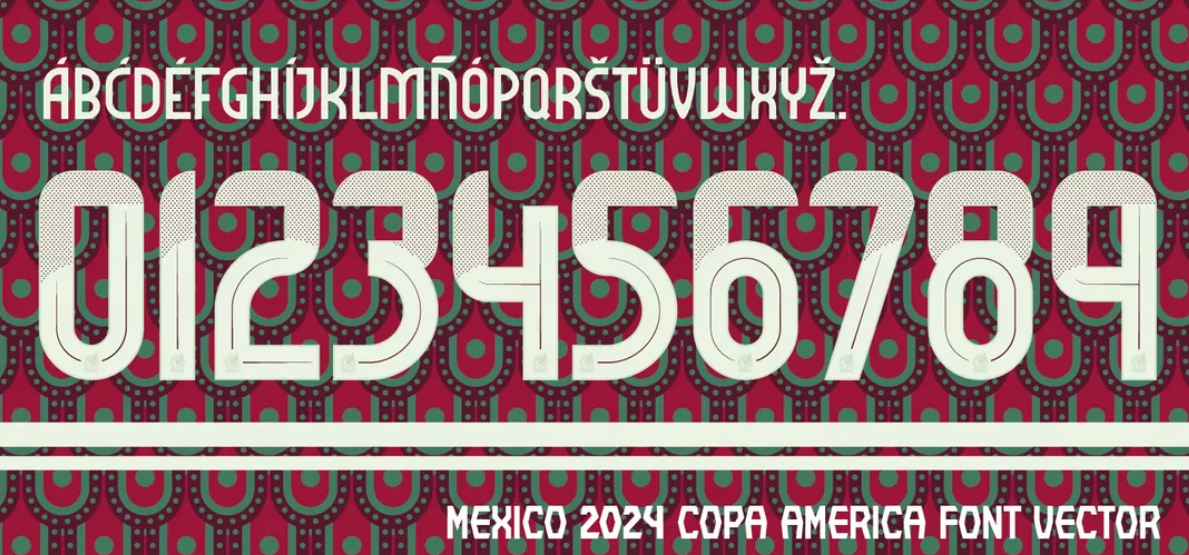 TIPOGRAFIA MEXICO COPA AMERICA 2024