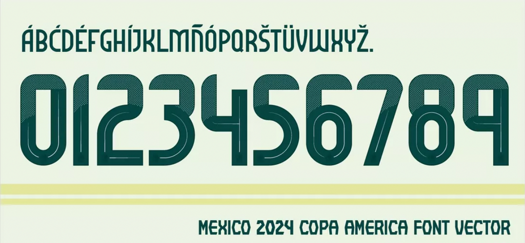 TIPOGRAFIA MEXICO COPA AMERICA 2024 SIN LOGOS DE MEXICO