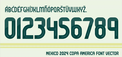 TIPOGRAFIA MEXICO COPA AMERICA 2024