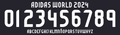 TIPOGRAFIA ADIDAS 2024-25