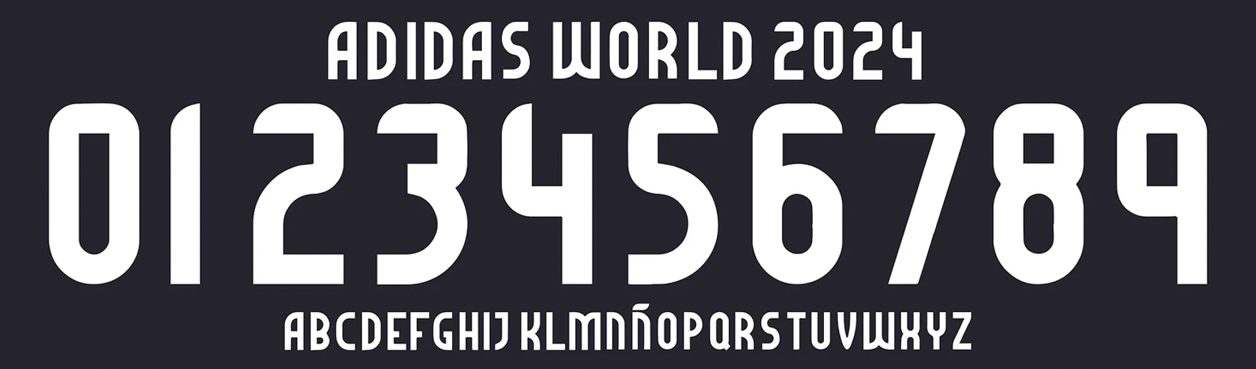 TIPOGRAFIA ADIDAS 2024-25