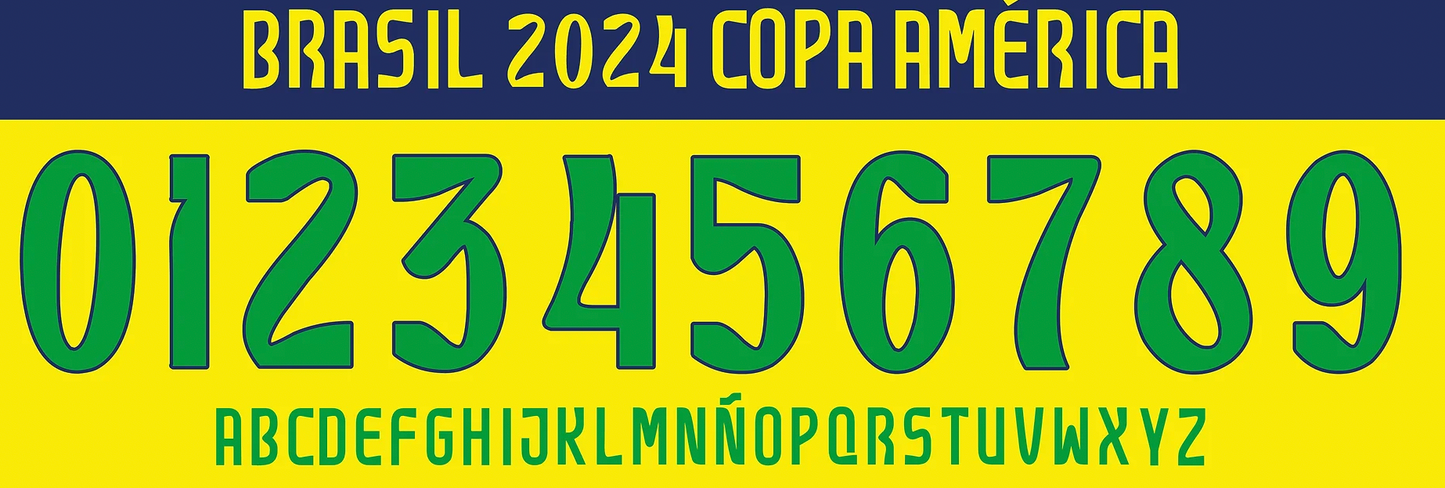 TIPOGRAFIA BRASIL COPA AMERICA 2024
