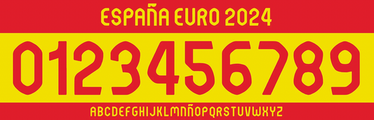 TIPOGRAFIA ESPAÑA EUROCOPA  2024