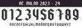 TIPOGRAFIA AC MILAN  2024-25