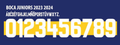 TIPOGRAFIA BOCA JUNIOR  2024-25