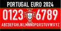 TIPOGRAFIA PORTUGAL EUROCOPA  2024