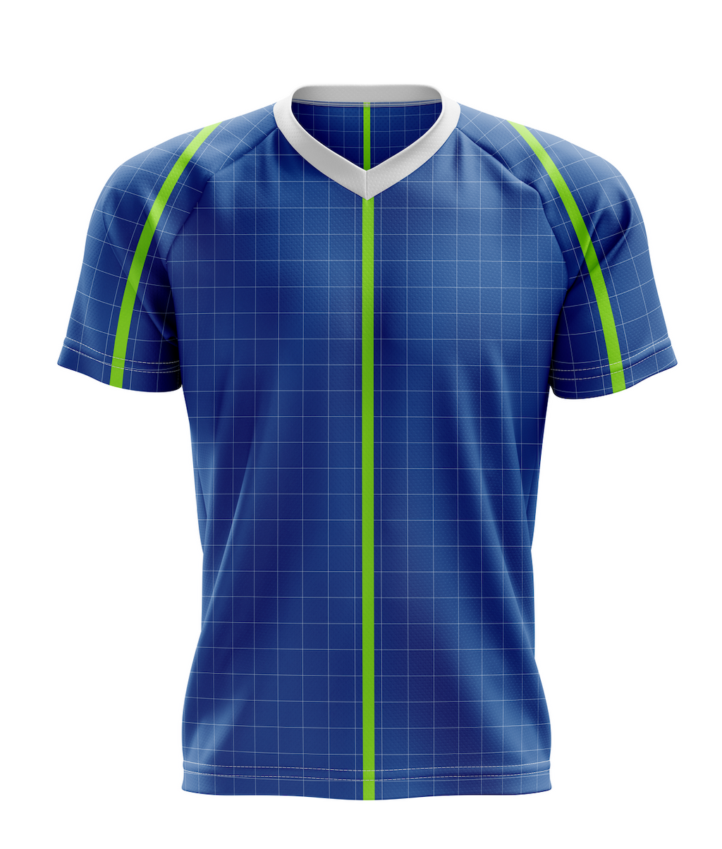 MOCKUP DE JERSEY CUELLO V  CORTE RANGLAN