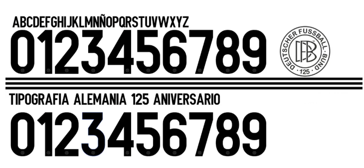 TIPOGRAFIA ALEMANIA 125 ANIVERSARIO 2025-26