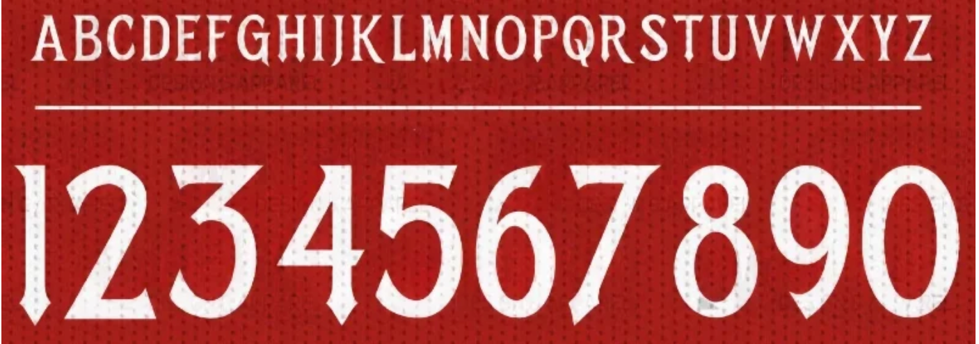 TIPOGRAFIA MANCHESTER UNITED 2025-26