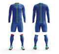 MOCKUP DE UNIFORME COMPLETO DE FUTBOL CUELLO REDONDO MANGA LARGA