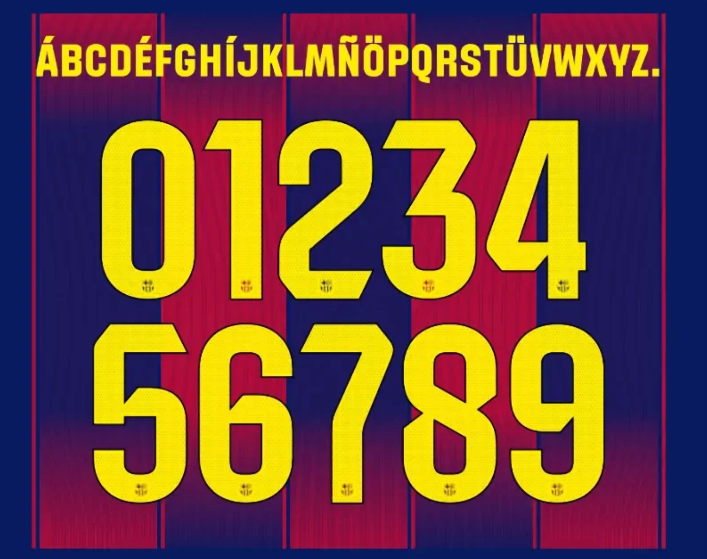 TIPOGRAFIA FC BARCELONA LA LIGA 25-26