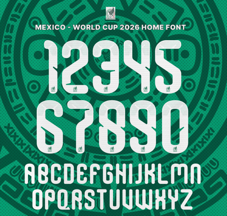 TIPOGRAFIA SELECCION MEXICANA 2026 MUNDIAL – FUTSIDE