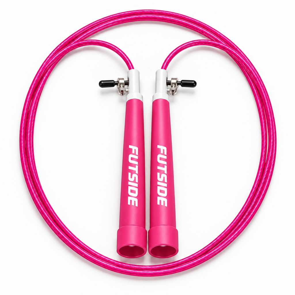 Cuerda Para Saltar Rosa Box Crossfit Gym Ajustable Cable De Acero