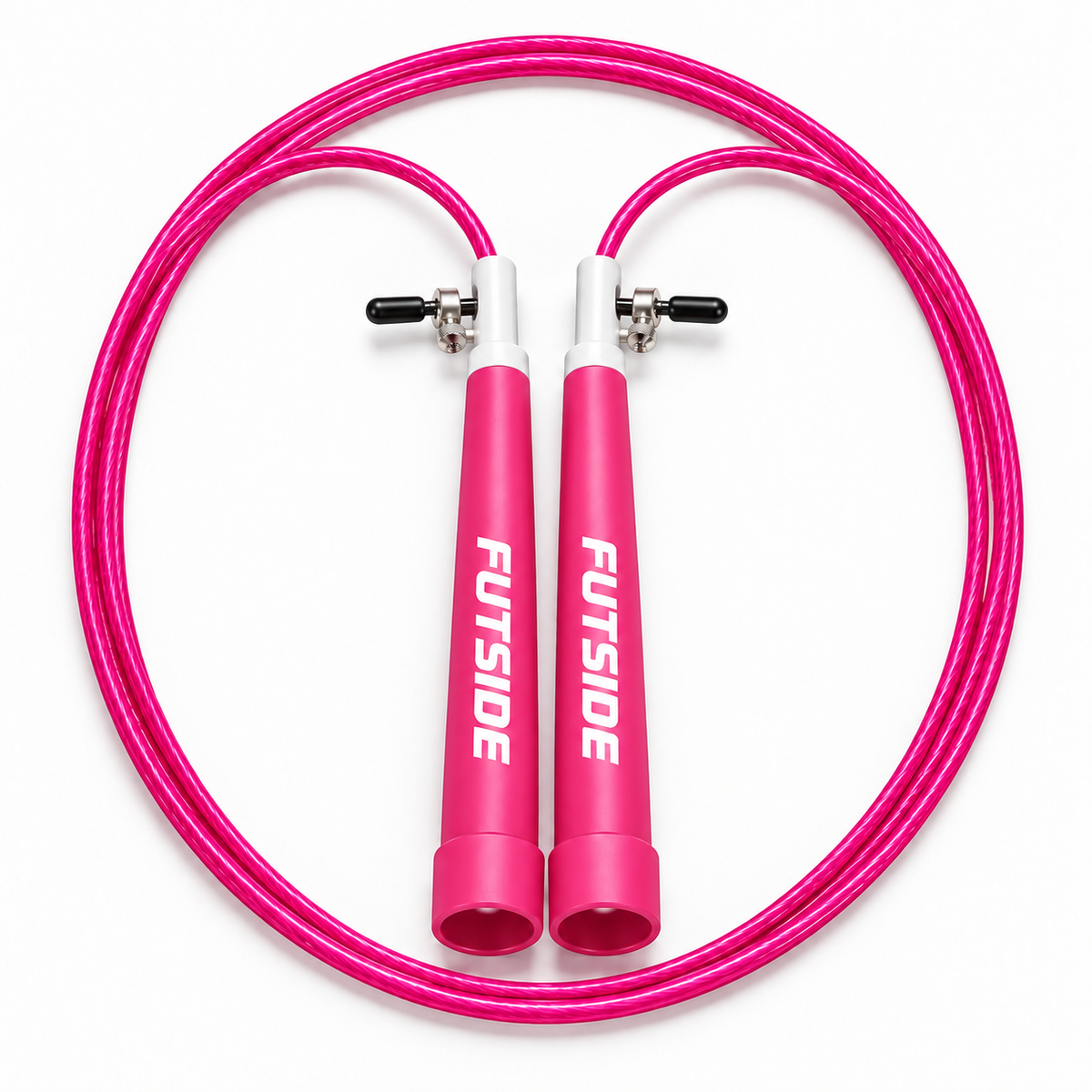 Cuerda Para Saltar Rosa Box Crossfit Gym Ajustable Cable De Acero