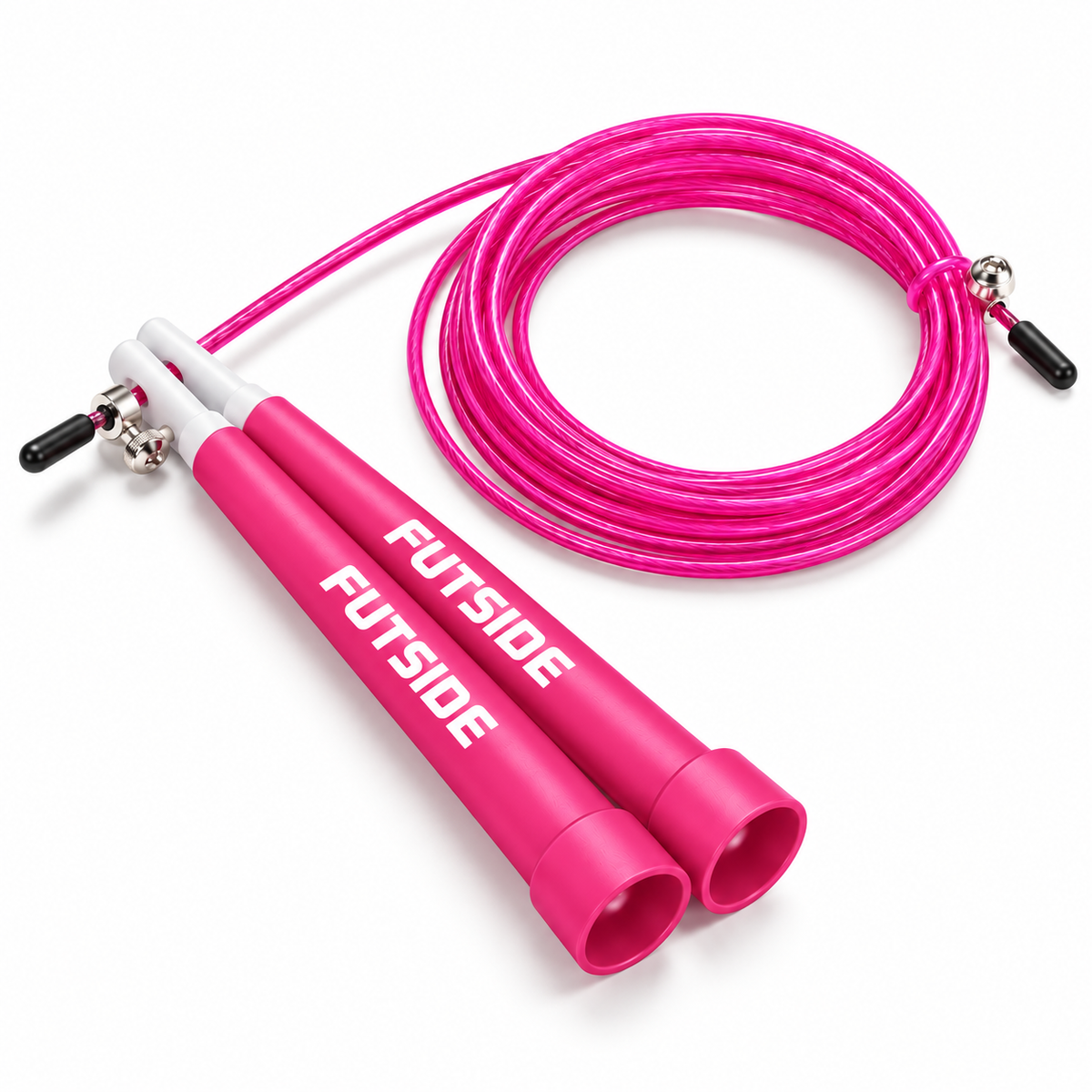 Cuerda Para Saltar Rosa Box Crossfit Gym Ajustable Cable De Acero