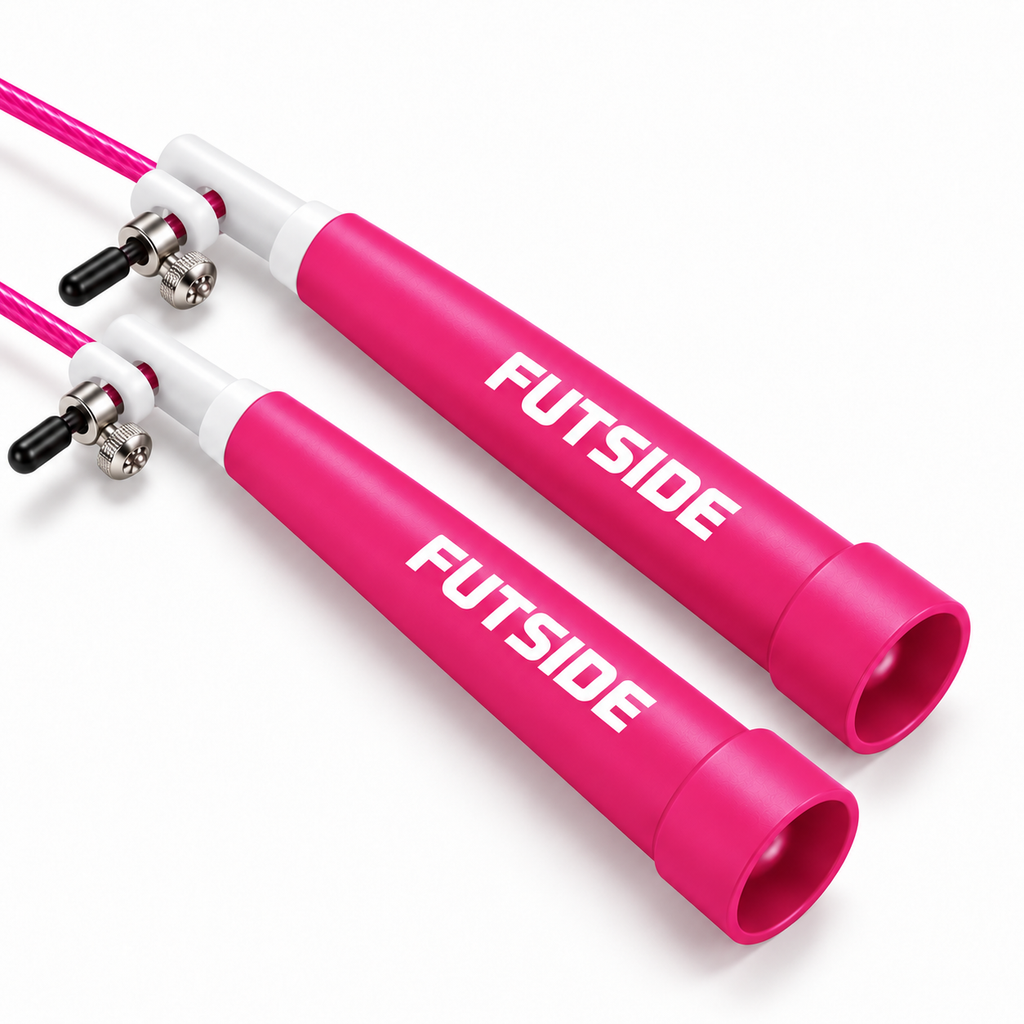 Cuerda Para Saltar Rosa Box Crossfit Gym Ajustable Cable De Acero
