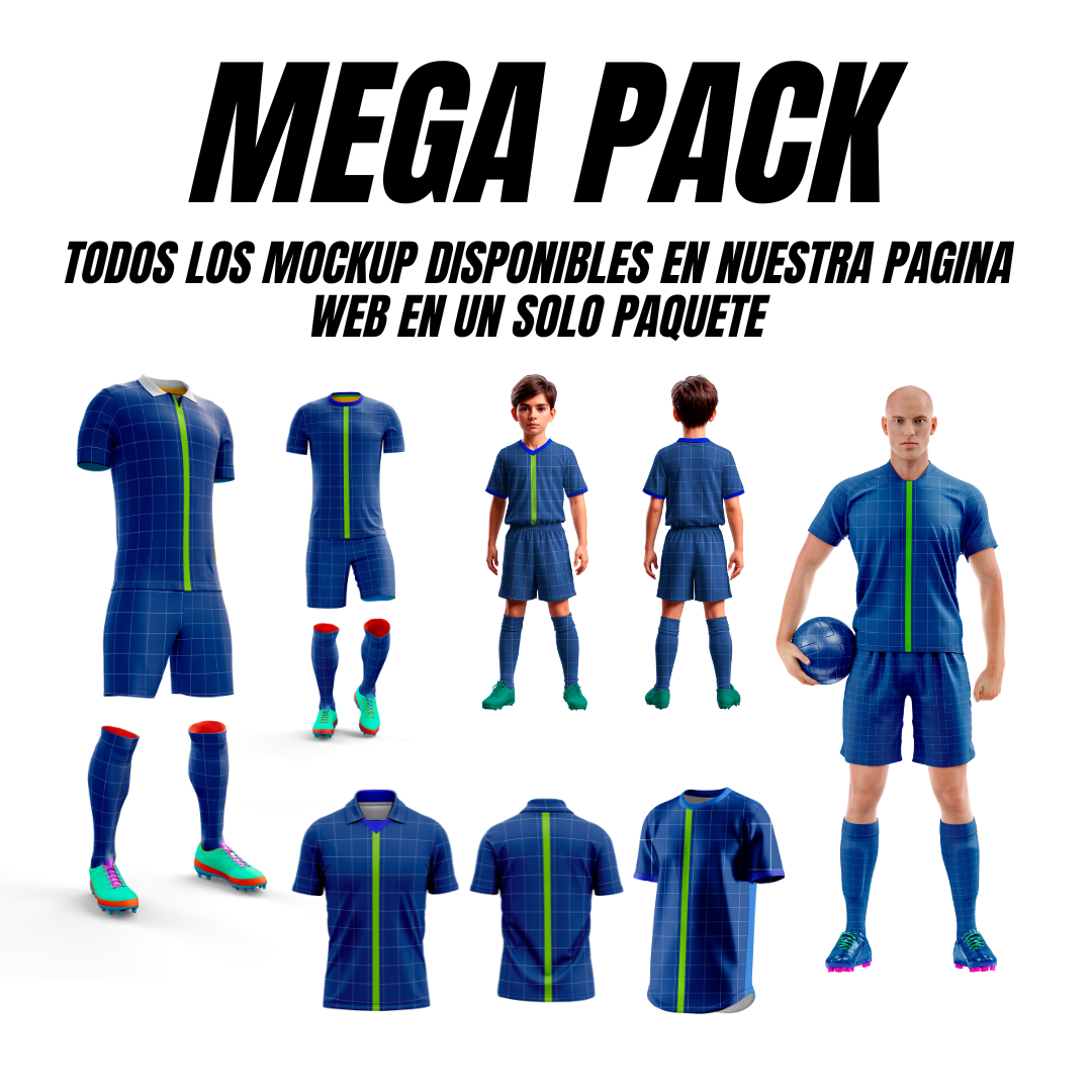MEGA PACK MOCKUPS DE FUTBOL