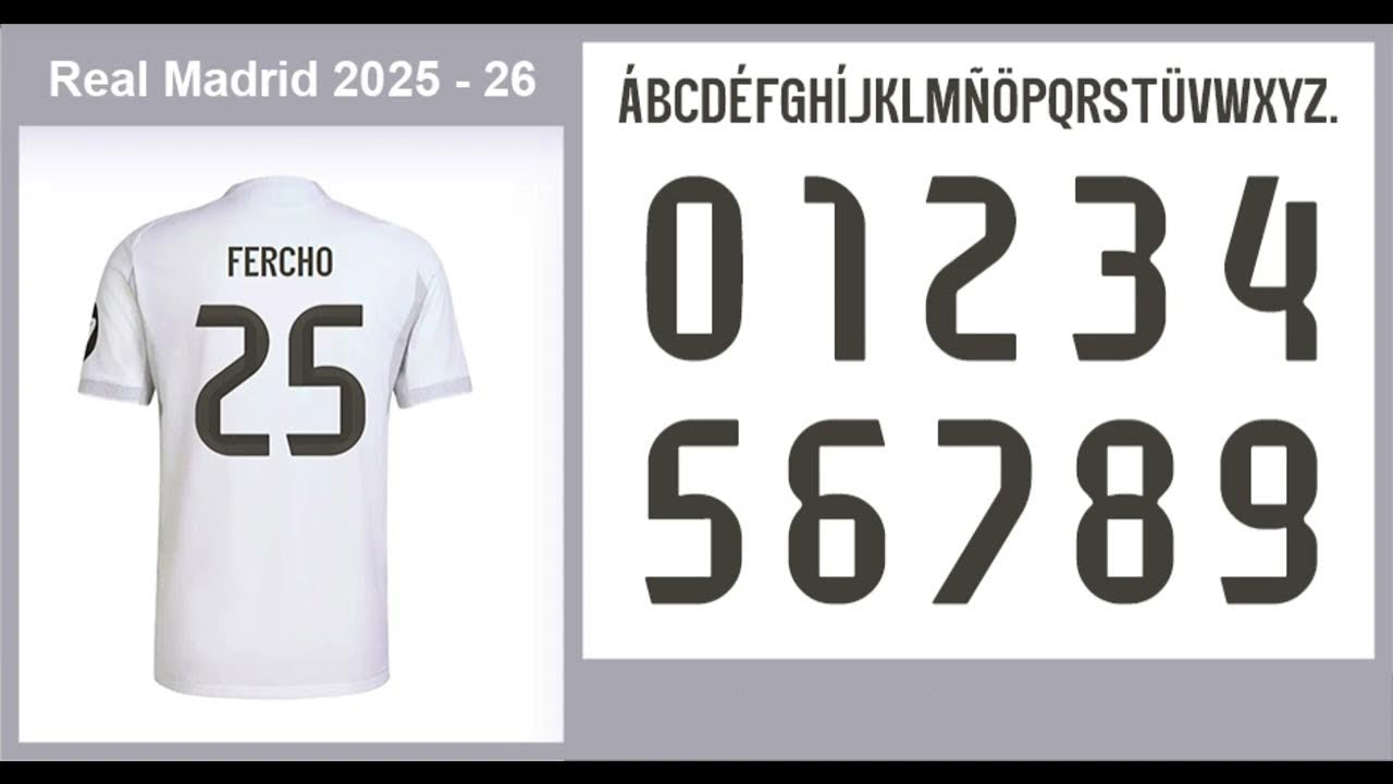 TIPOGRAFIA REAL MADRID 25-26